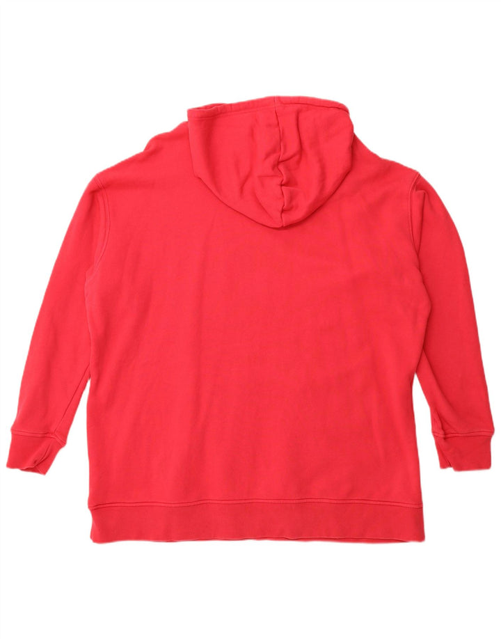ADIDAS Jersey con capucha gráfico extragrande para mujer Reino Unido 20/22 XL Algodón rojo