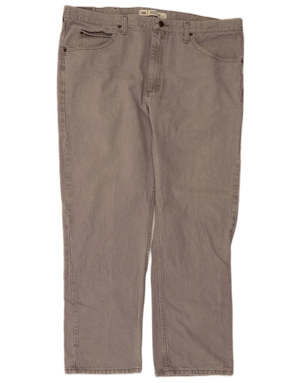 Vaqueros rectos de corte regular para hombre Lee W42 L30 Algodón gris
