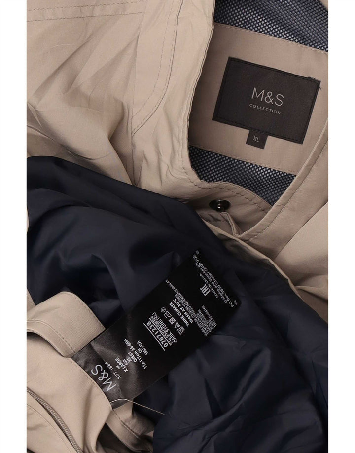 Marks & Spencer Chaqueta utilitaria para hombre UK 42 XL Poliéster gris