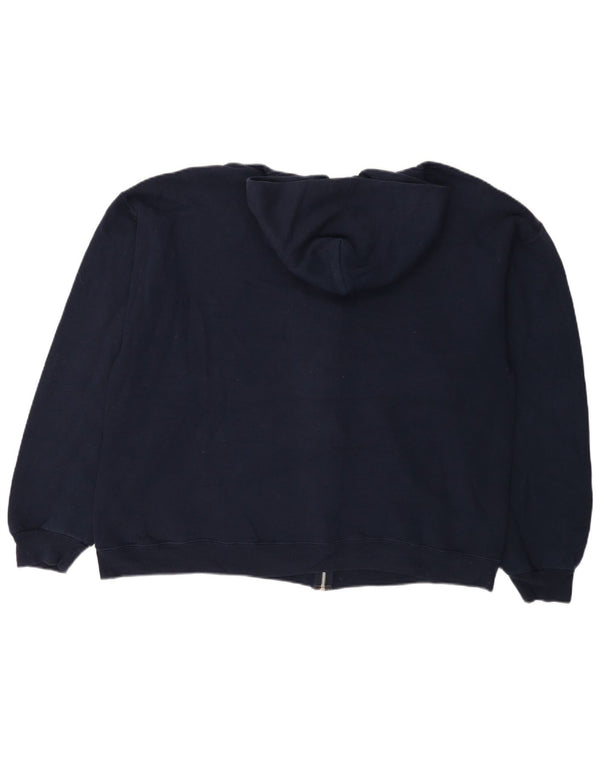 RUSSELL ATHLETIC Suéter con capucha y cremallera Dri-Power para mujer UK 40 XL Azul marino