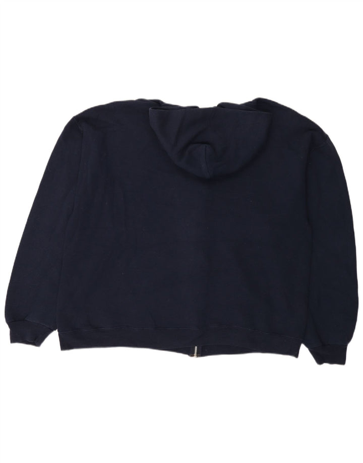 RUSSELL ATHLETIC Suéter con capucha y cremallera Dri-Power para mujer UK 40 XL Azul marino