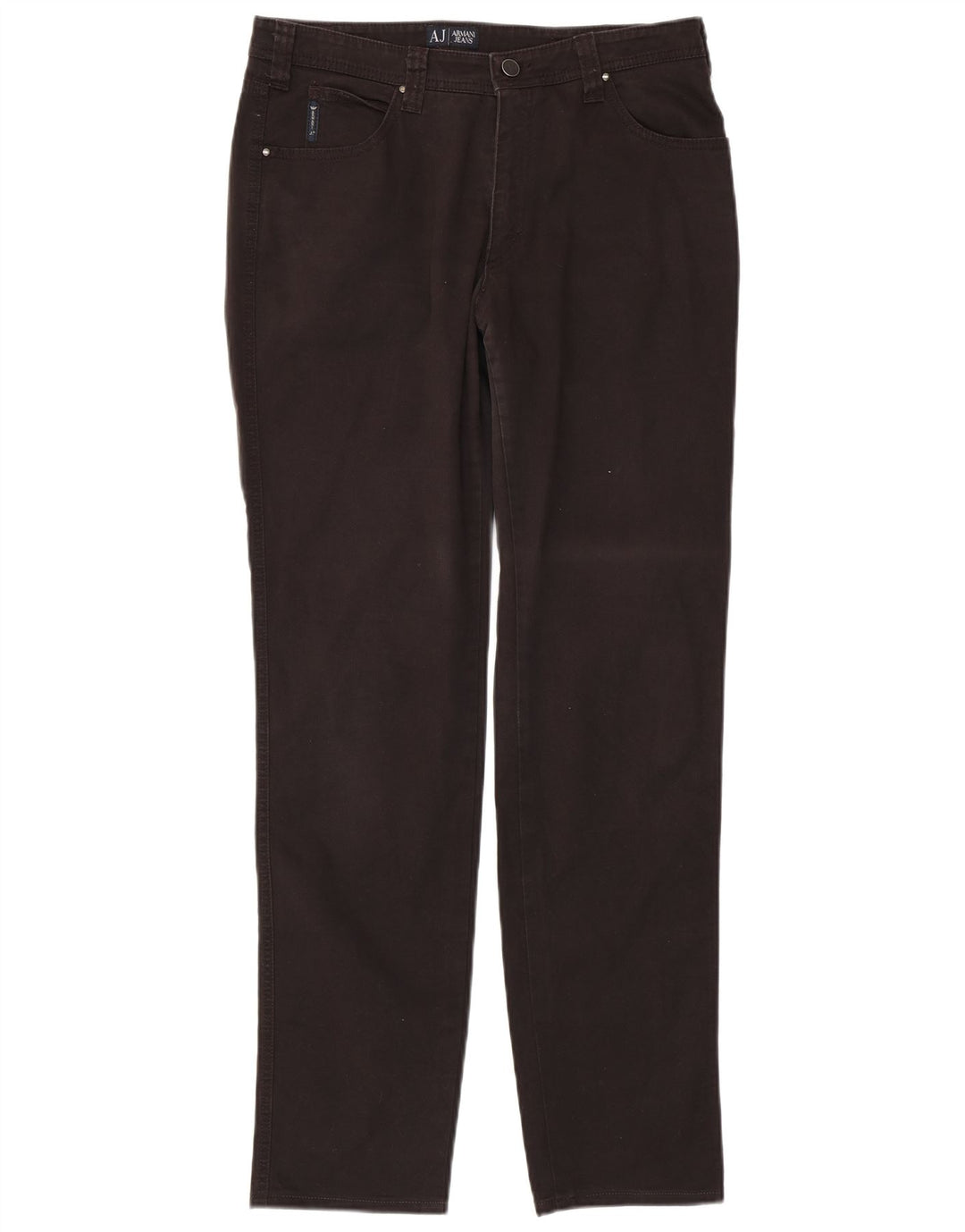 Armani Mens Slim Jeans W33 L33 Algodón Negro