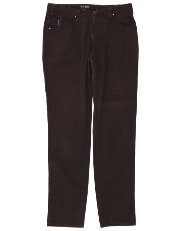 Armani Mens Slim Jeans W33 L33 Algodón Negro