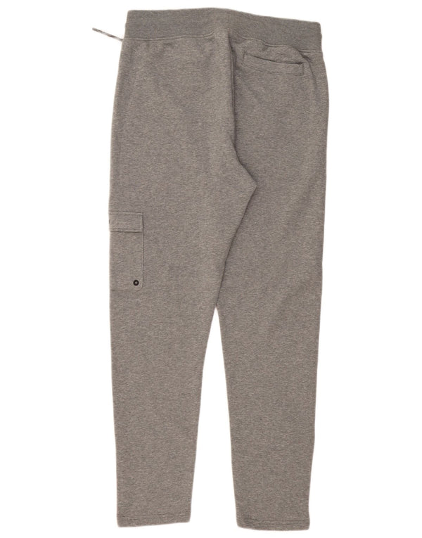 PUMA Pantalones cargo de chándal para hombre de algodón moteado gris grande