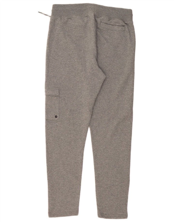 PUMA Pantalones cargo de chándal para hombre de algodón moteado gris grande