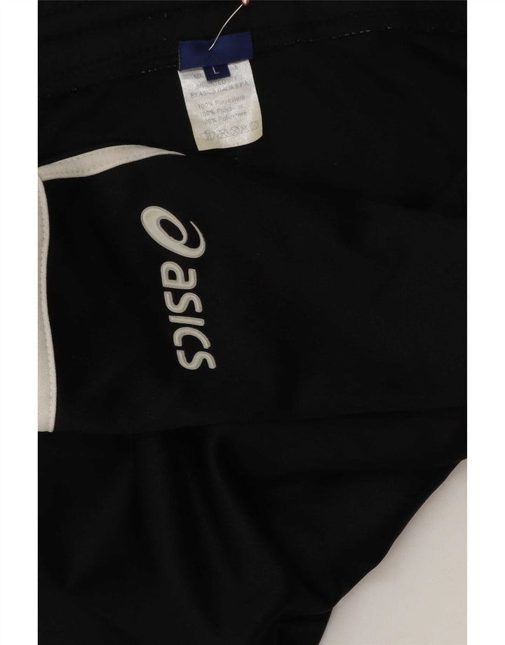 Asics - Pantalones cortos deportivos para hombre, talla grande, poliéster negro