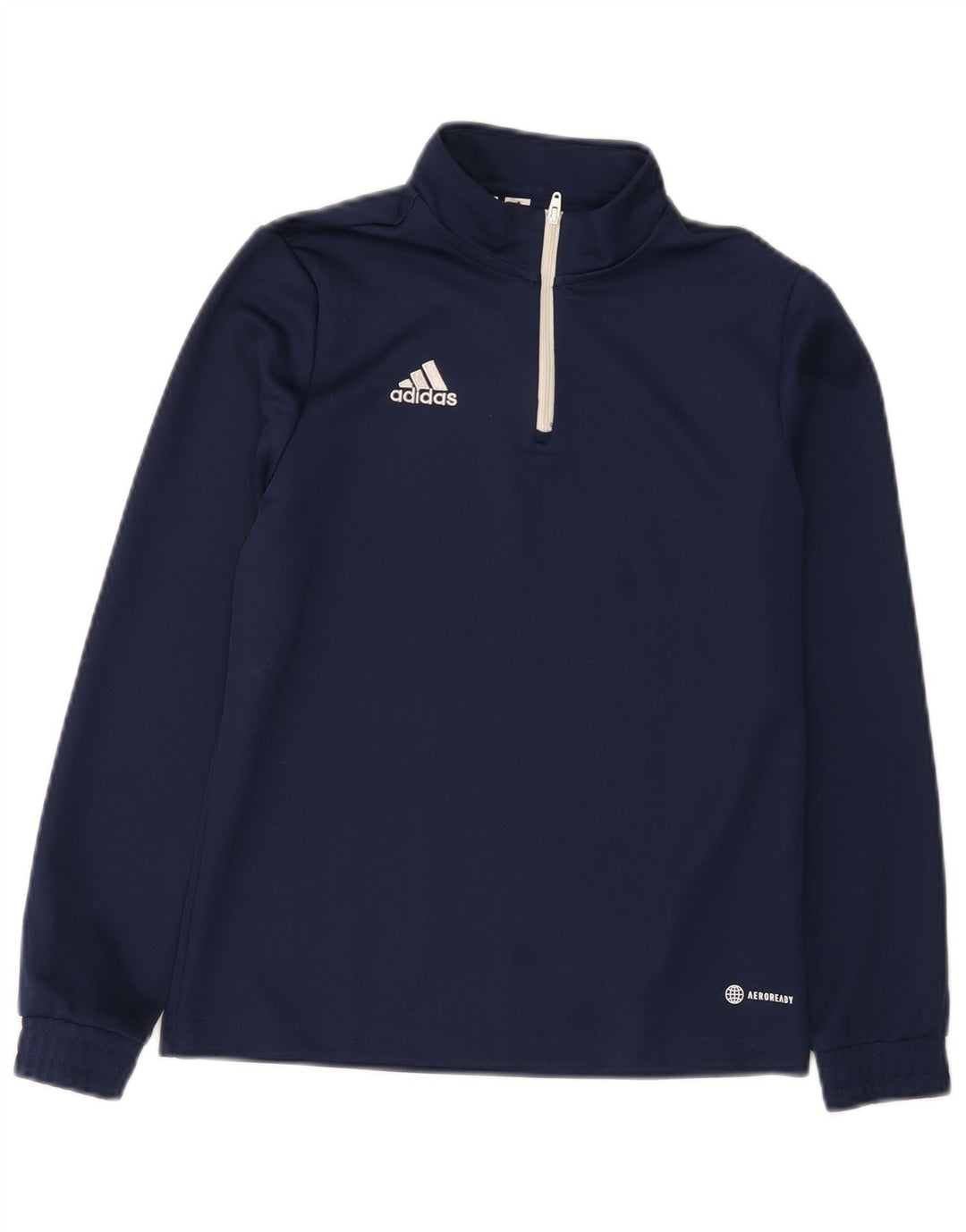 Adidas - Chándal Aeroready con cremallera y cuello para niños, 11-12 años, azul marino