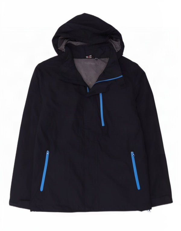 CMP Chaqueta impermeable con capucha para hombre IT 52 XL Azul marino Poliéster