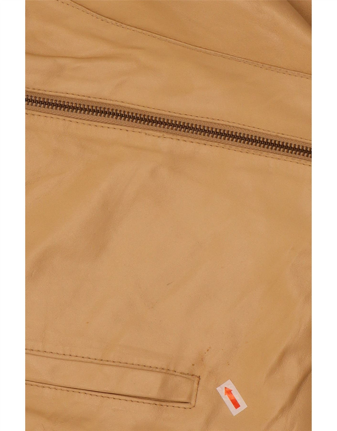 MOTIVI Chaqueta de cuero para motociclista para mujer UK 8 Small Cuero beige