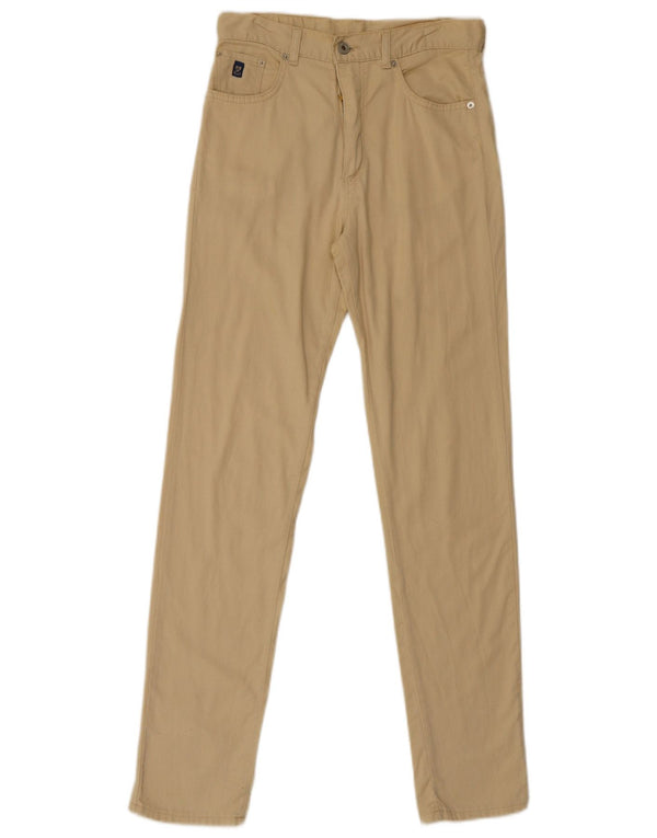 Wampum Pantalones casuales ajustados de cintura alta para mujer IT 46 Large W30 L32 Beige