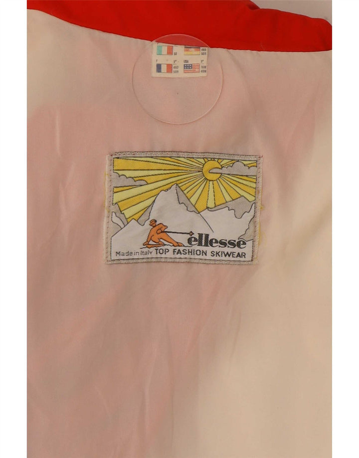 Ellesse Chaqueta de esquí acolchada con capucha para hombre IT 50 Large Red