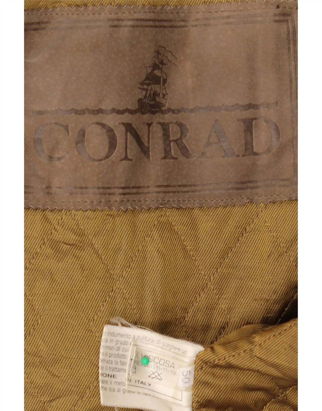 CONRAD Chaqueta cortavientos con capucha de gran tamaño para hombre IT 50 Cuero marrón grande