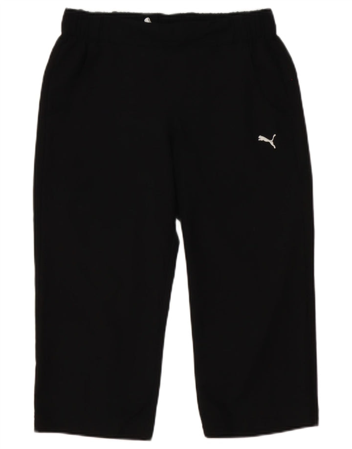 Puma Mujer Capri Chándal Pantalones UK 10 Small Negro