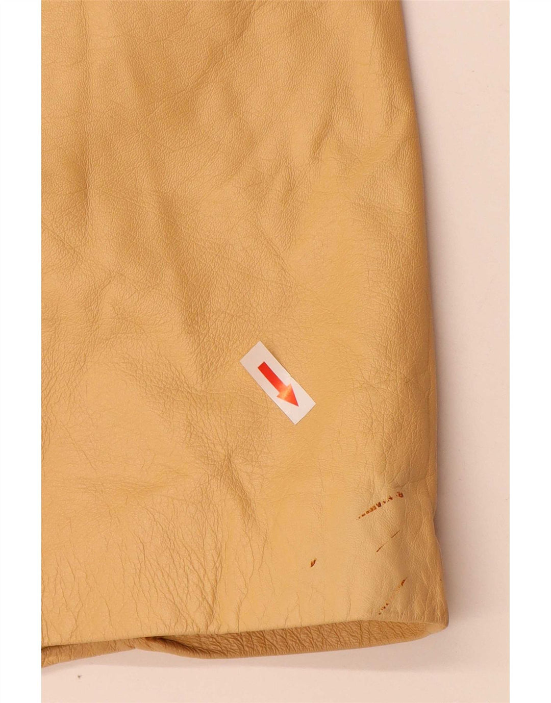Carmen Abrigo de cuero para mujer UK 42 Cuero amarillo mediano