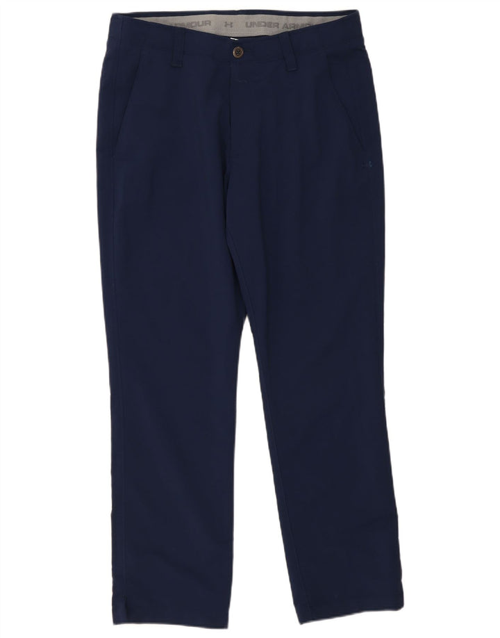 Under Armour Pantalón chino recto para hombre W34 L30 Poliéster azul marino