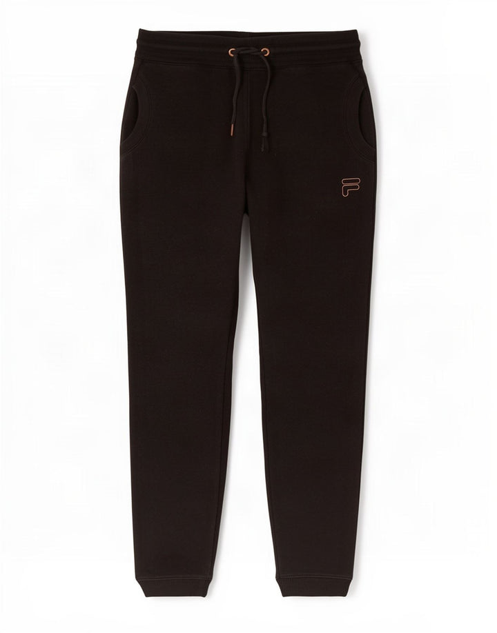 Fila Hombre Pantalones De Chándal Joggers Small Poliéster Negro