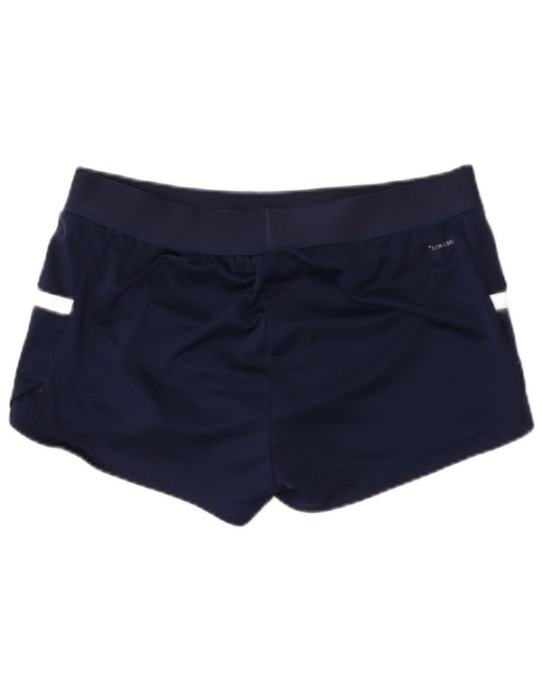 Pantalones cortos deportivos Adidas Climacool para mujer Reino Unido 12/14 Medium Azul marino Colorblock