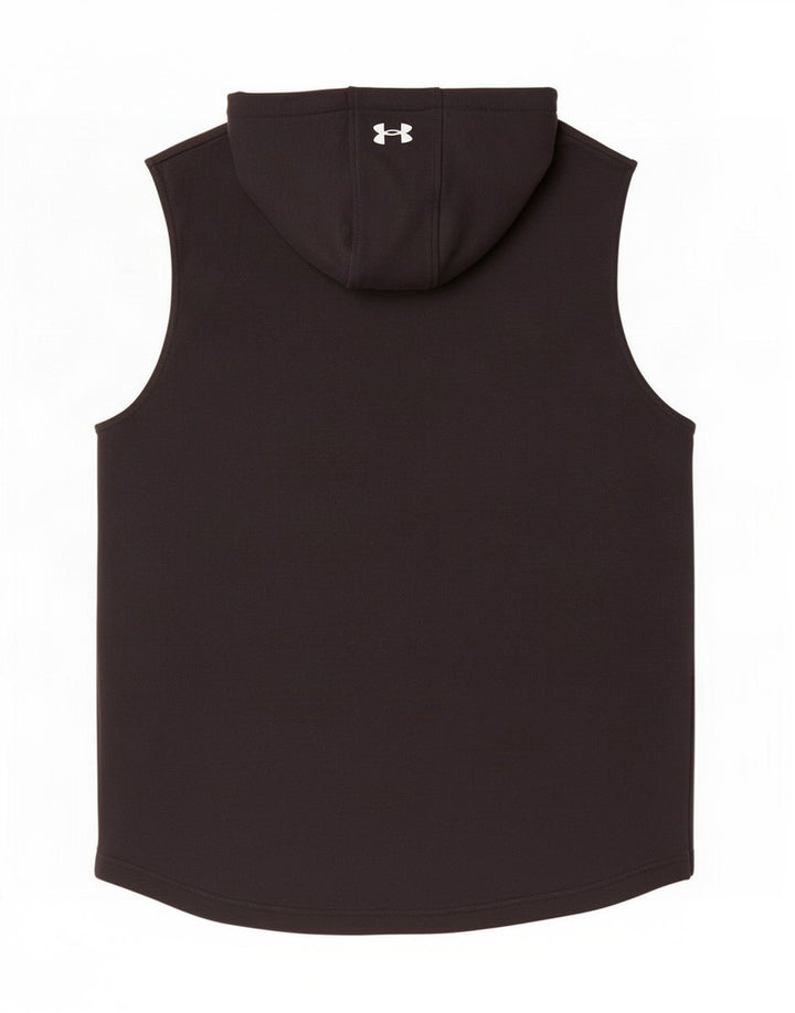 Under Armour Jersey con capucha gráfica para hombre, talla grande, negro