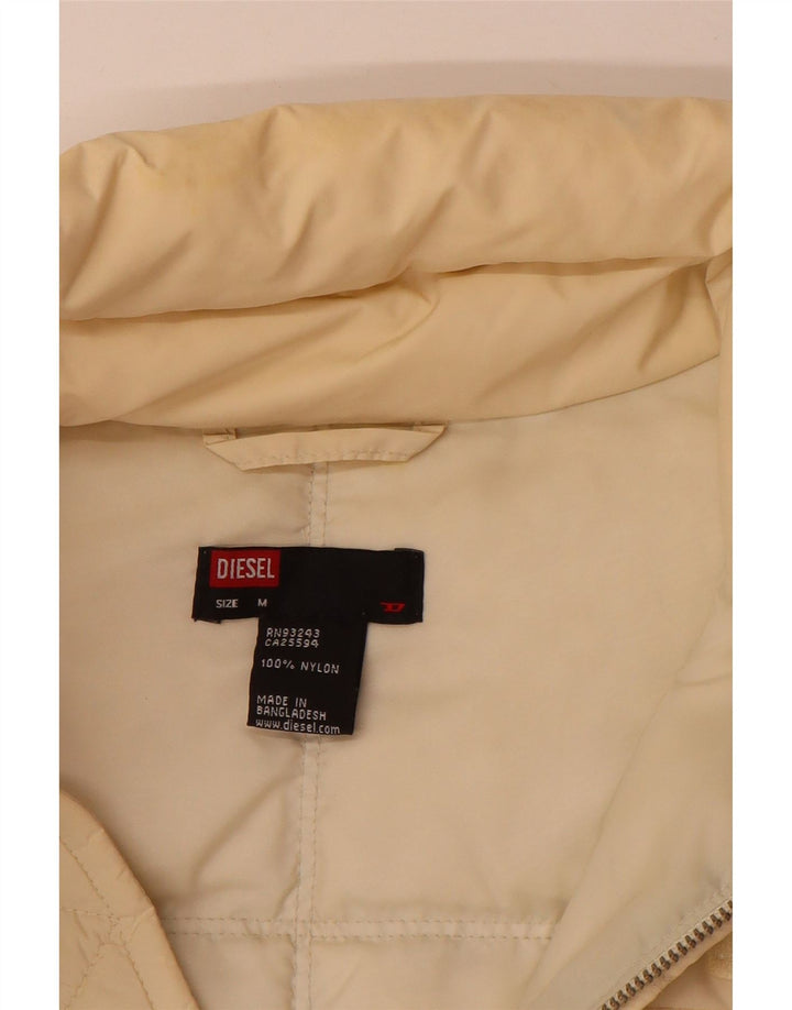 Diesel Chaqueta Acolchada Hombre UK 38 Medium Beige Poliamida