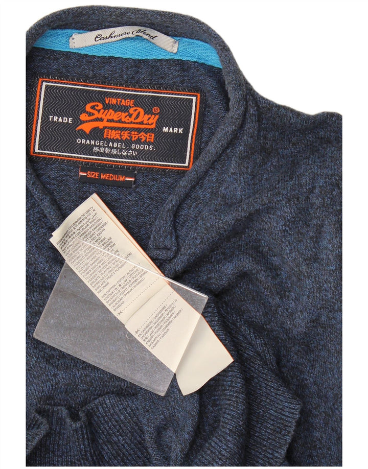 Superdry Jersey De Cuello Redondo Para Hombre De Algodón Moteado En Azul Marino Medio