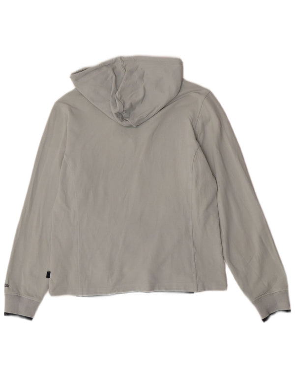 Asics Sudadera con capucha para mujer Jumper UK 10 Small Gris Algodón Deportes