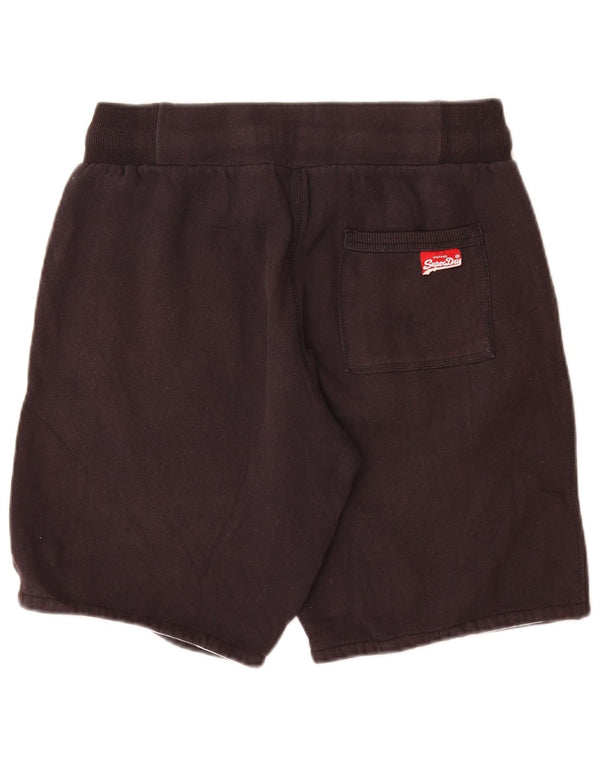 SUPERDRY Pantalones cortos deportivos gráficos para mujer UK 40 Algodón gris medio