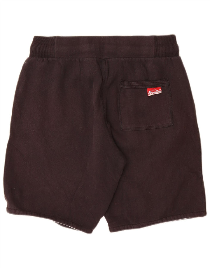 SUPERDRY Pantalones cortos deportivos gráficos para mujer UK 40 Algodón gris medio