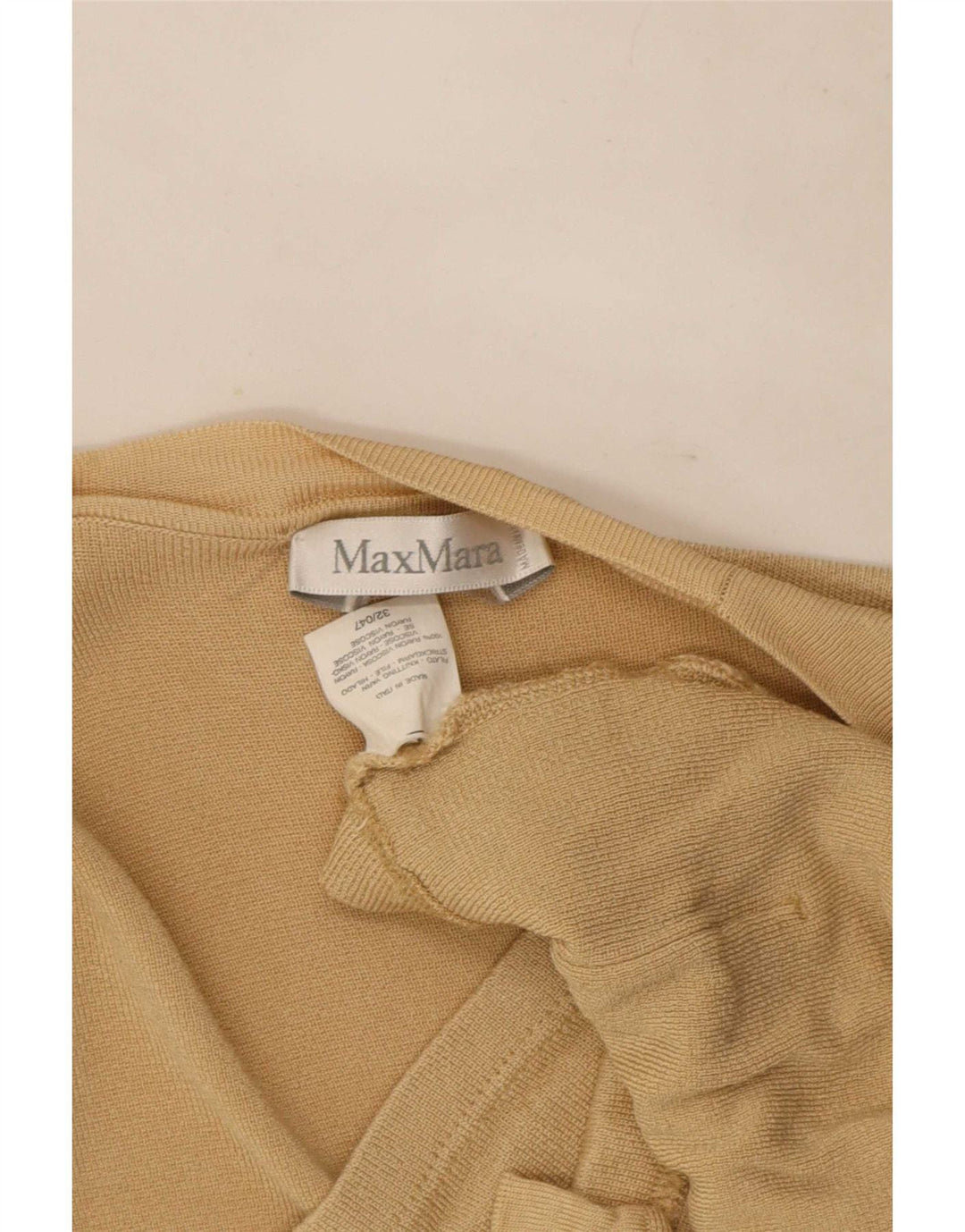 Max Mara - Cárdigan abierto de manga corta para mujer, talla 40, color beige medio
