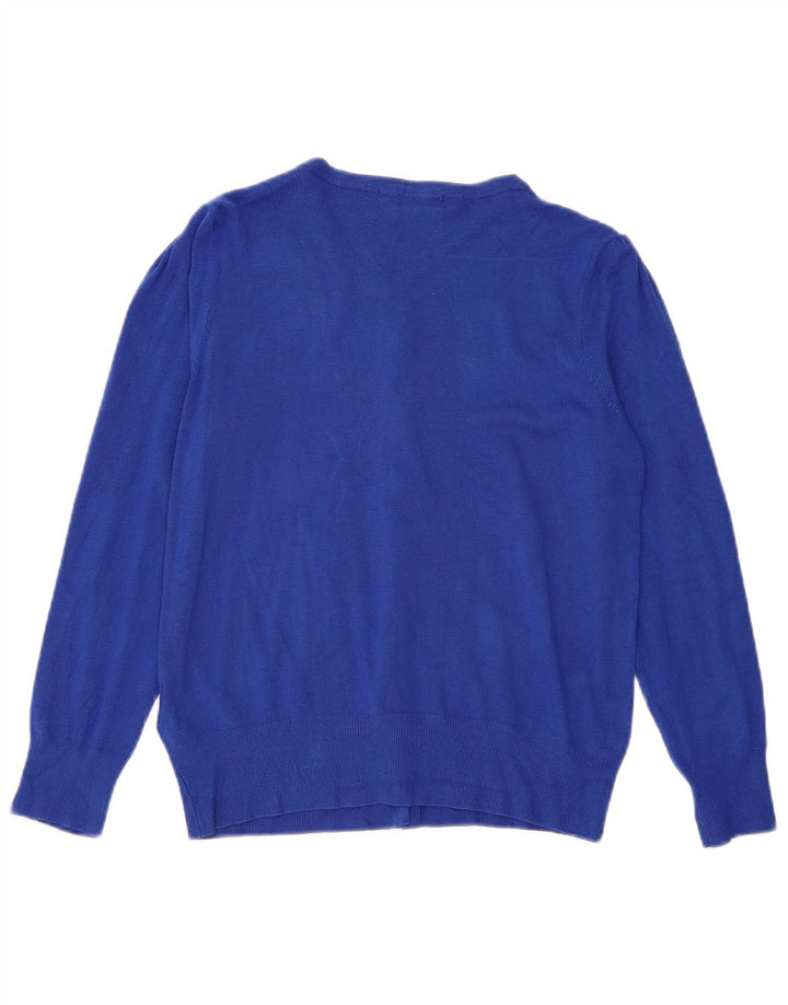 Marks & Spencer - Cárdigan para mujer, talla 40, viscosa azul medio