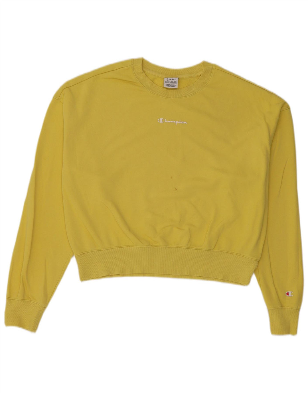 Champion Sudadera Jumper para Mujer UK 18 XL Amarillo