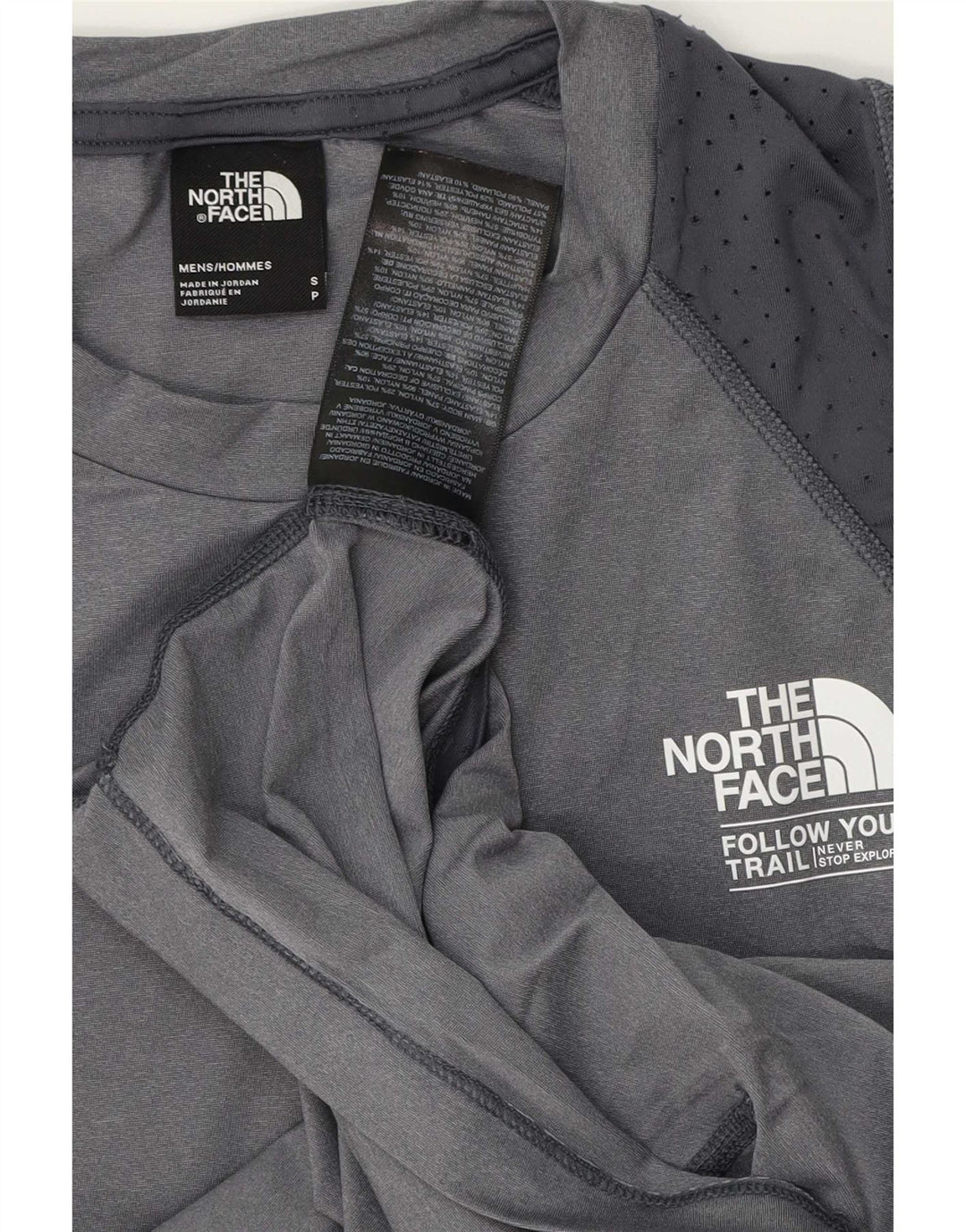 The North Face Hombre Gráfico Chaleco Top Pequeño Gris Poliéster Deportes