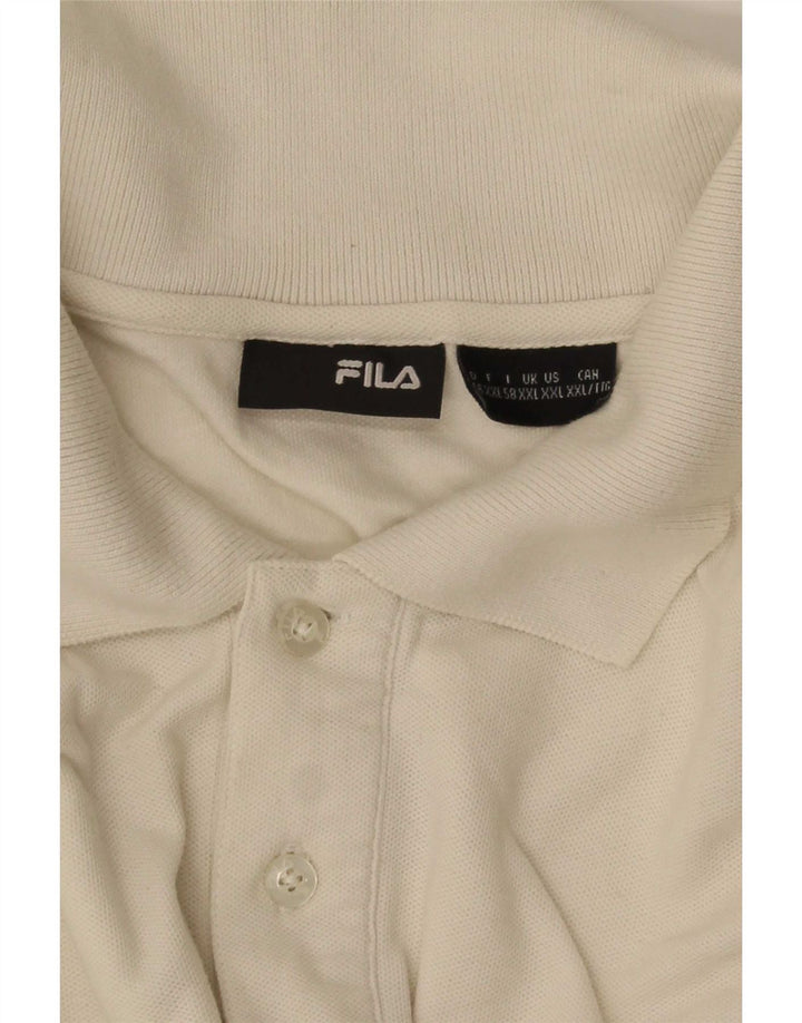 Polo Fila Hombre 2XL Blanco