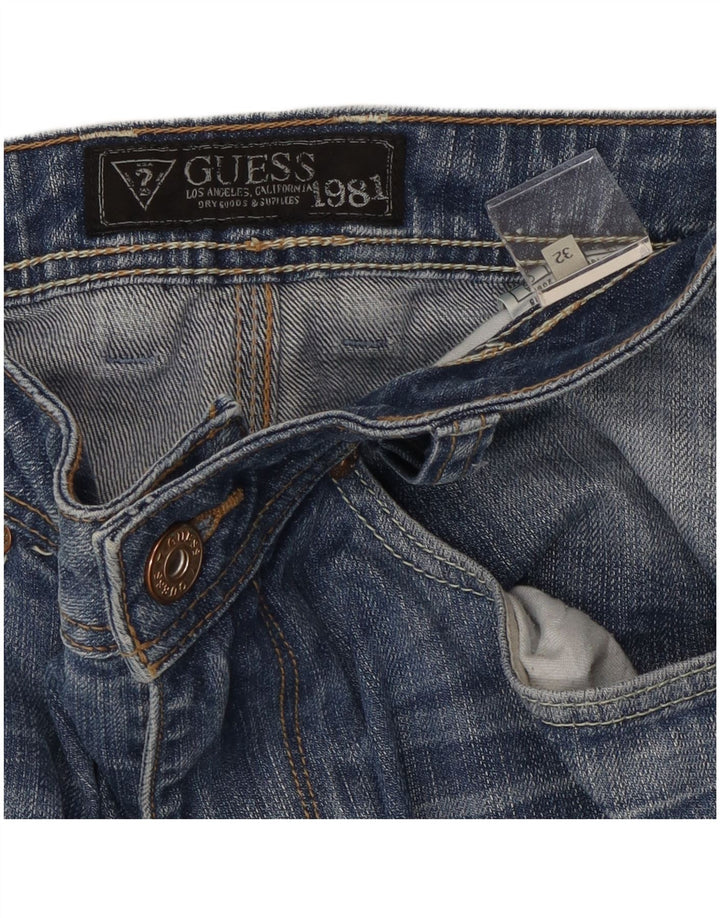 Guess Vaqueros Rectos Hombre W32 L29 Algodón Azul