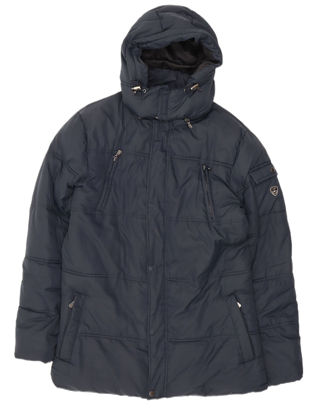 Lotto Chaqueta acolchada con capucha para hombre UK 44 2XL Azul marino Poliéster