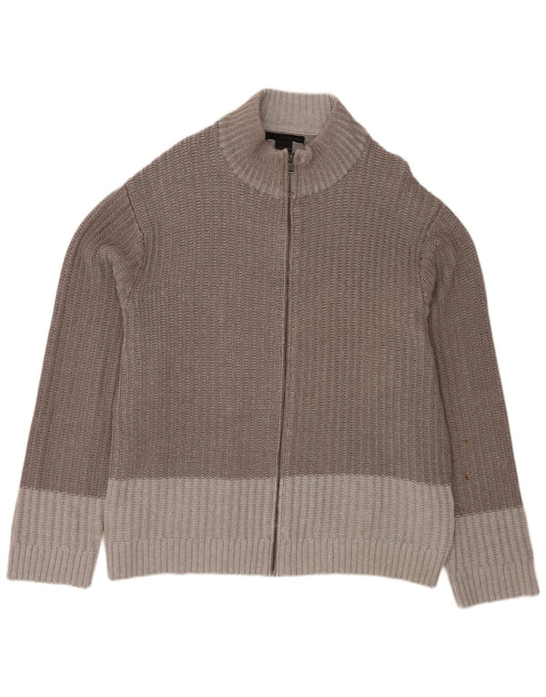 Calvin Klein Jeans Suéter tipo cárdigan para hombre 2XL Algodón moteado gris