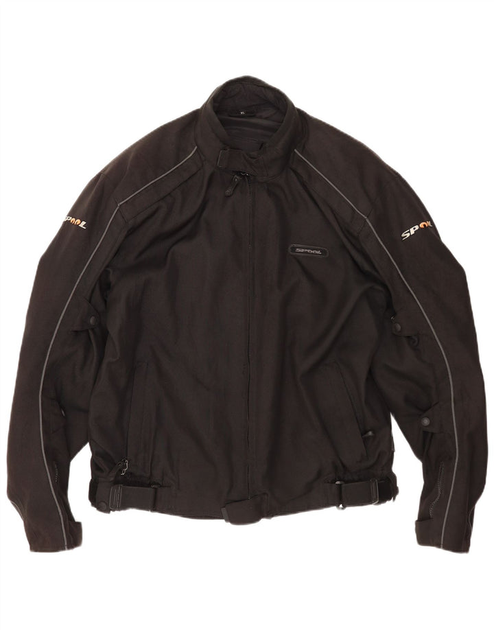 Spool Chaqueta Racer para hombre UK 42 XL Poliéster negro