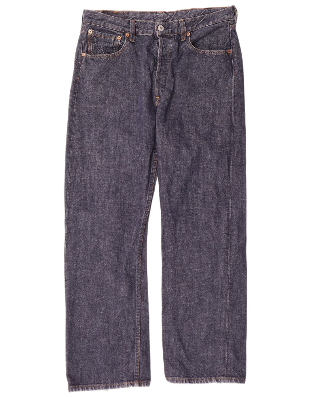 LEVI'S Jeans rectos 501 para hombre W34 L30 Algodón azul marino