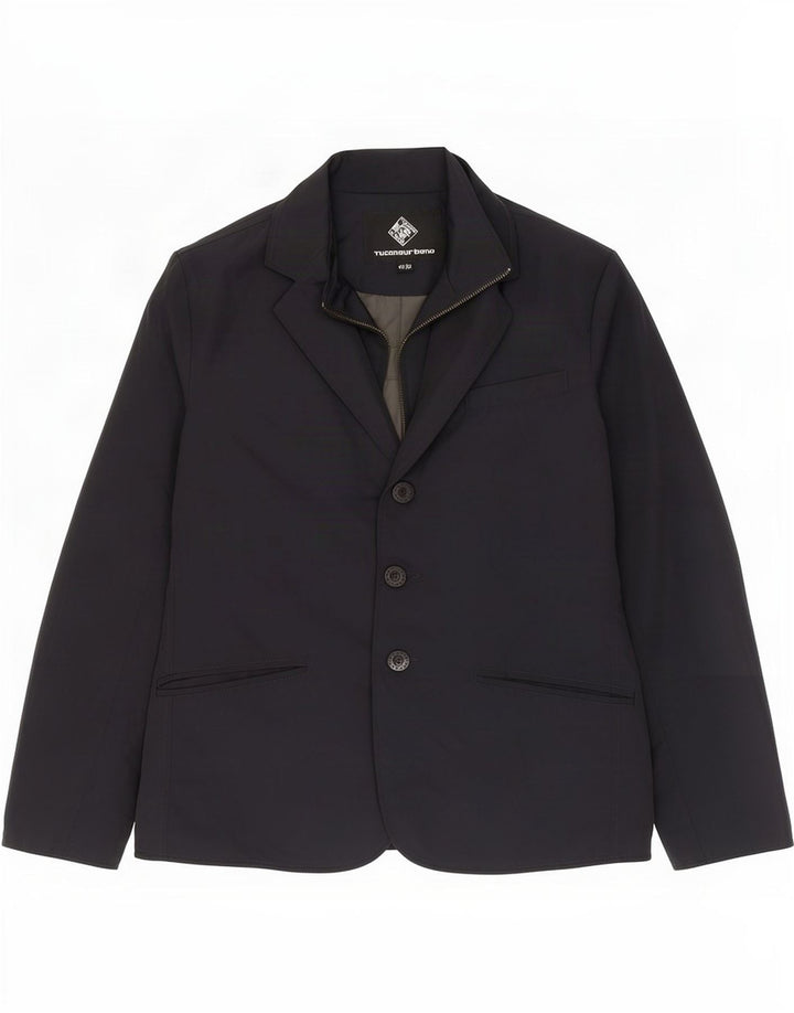 Tucano Urbano Chaqueta tipo blazer de 3 botones para hombre IT 44 XS Poliéster negro