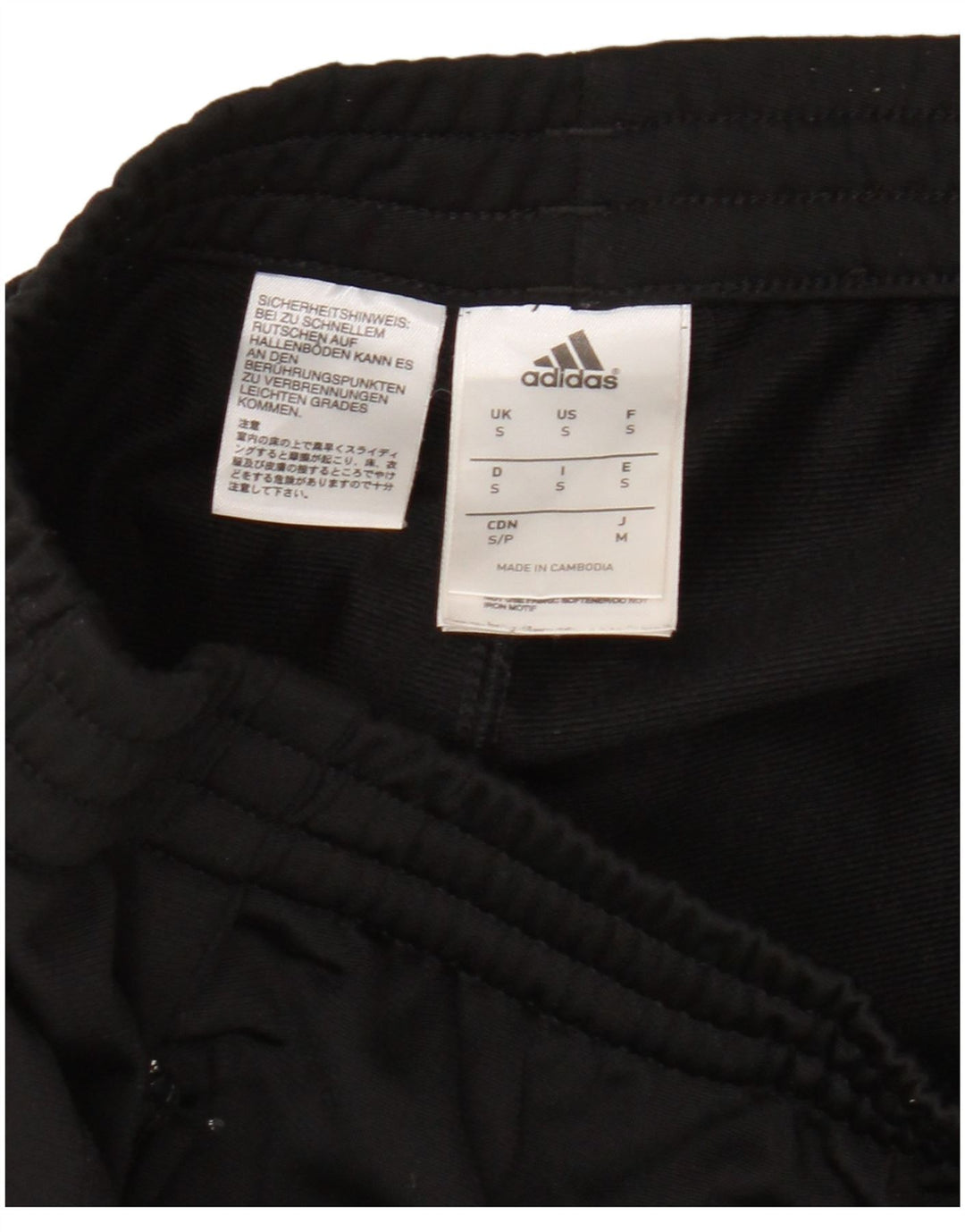Adidas Hombre Pantalones De Chándal Joggers Small Negro Poliéster