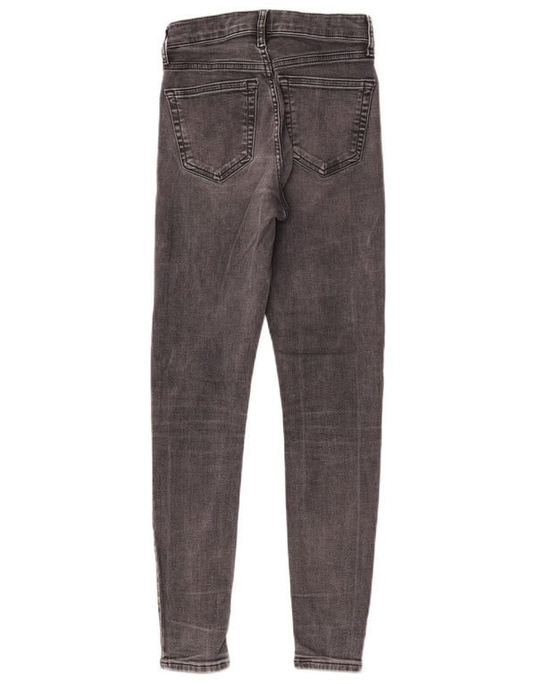Vaqueros ajustados Jamie para mujer de Topshop W25 L27 algodón gris