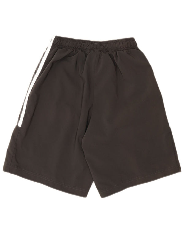 Adidas Pantalones cortos deportivos de ajuste regular para hombre pequeño W27 L9 gris poliéster deportes