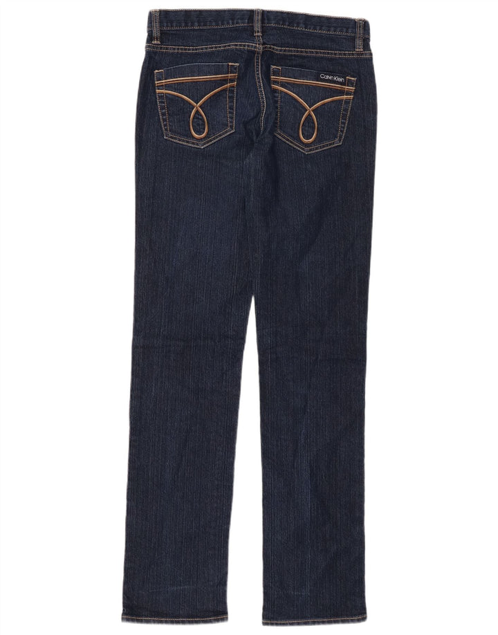 CALVIN KLEIN Vaqueros pitillo para mujer US 2 XS W26 L31 Azul marino Algodón