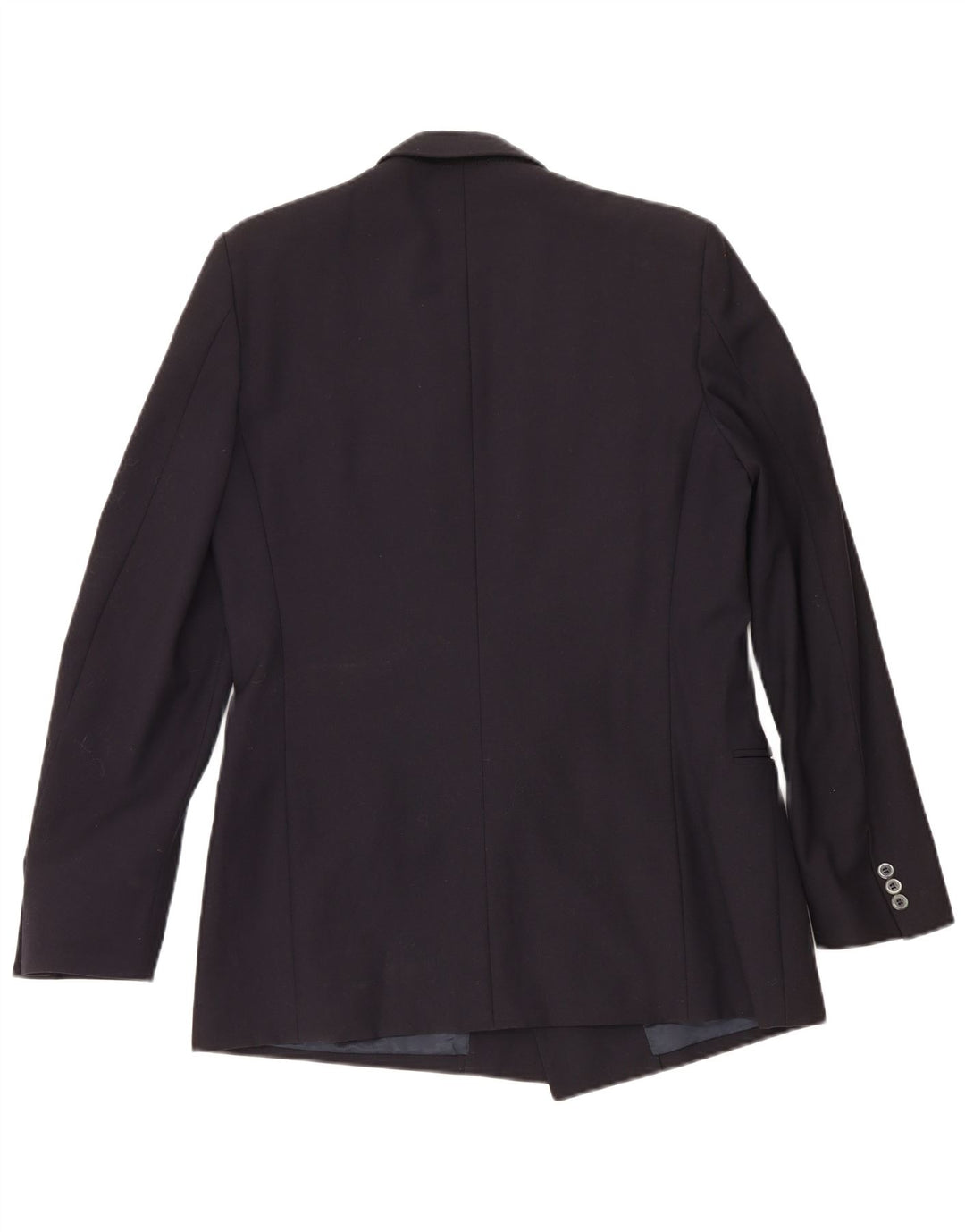 Vintage hombres chaqueta blazer de doble pecho IT 50 lana azul marino grande