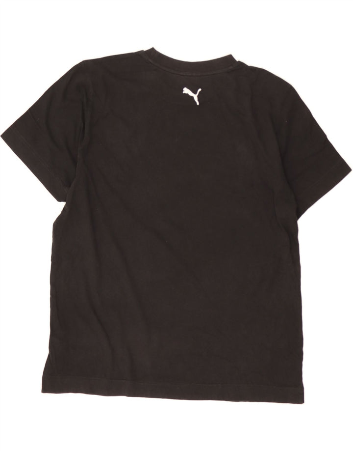 PUMA Mens Graphic T-Shirt Top Large Black Cotton Vintage Puma and Second-Hand Puma from Messina Hembry 