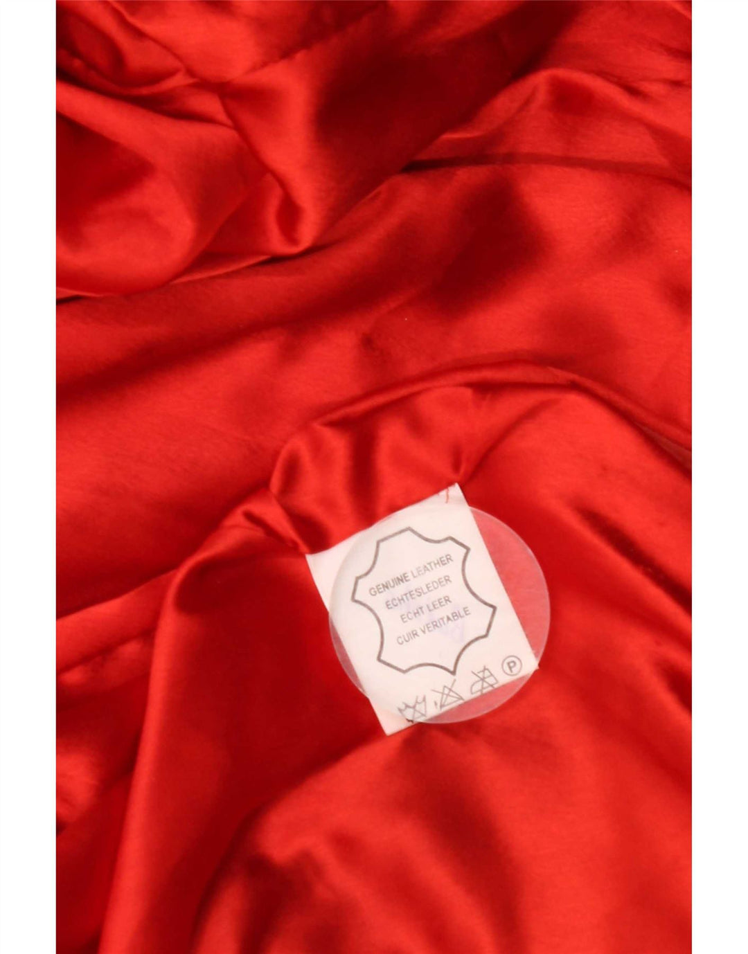 Vintage mujer ante chaqueta Reino Unido 14 cuero naranja medio