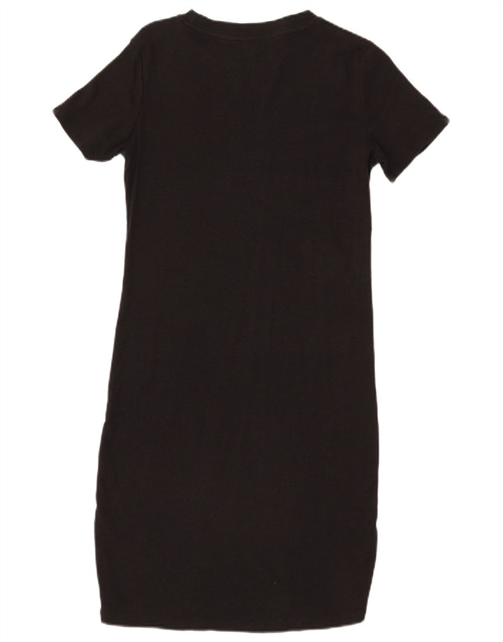 ZARA Vestido tipo jersey para mujer UK 44 Grande Algodón negro