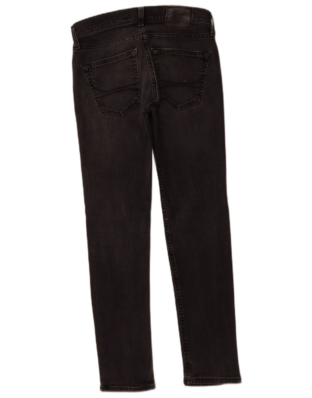 HOLLISTER Vaqueros pitillo para hombre W28 L30 Algodón negro
