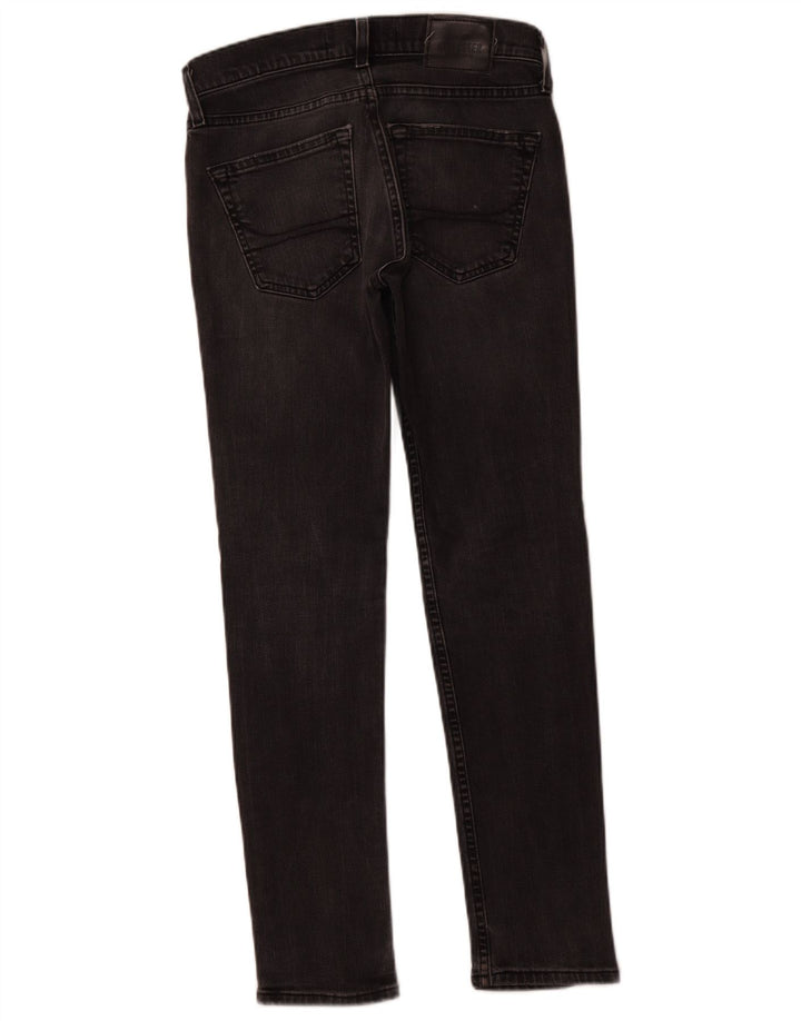 HOLLISTER Vaqueros pitillo para hombre W28 L30 Algodón negro