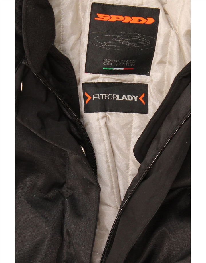 Spidi Chaqueta Racer extragrande para mujer UK 10 Small Black Colorblock