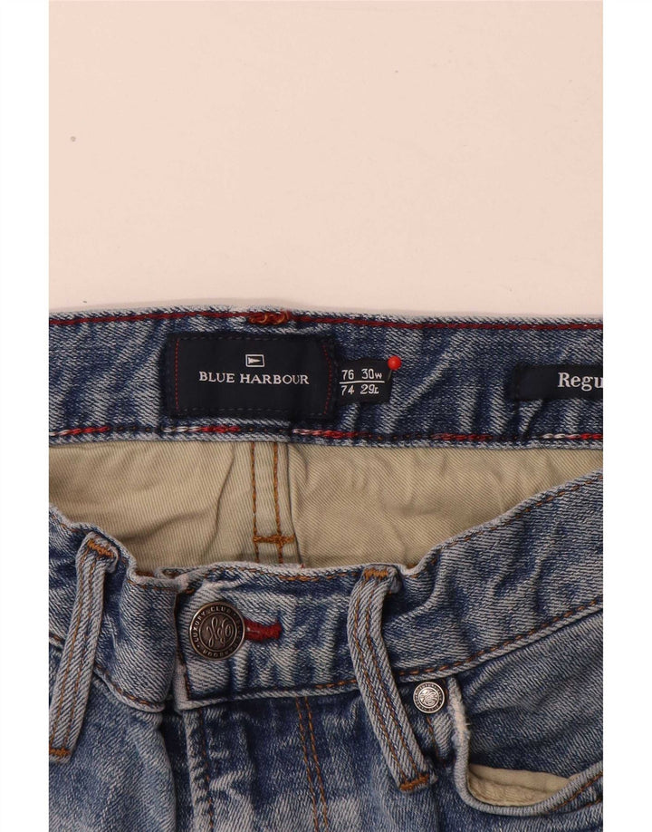 Marks & Spencer Vaqueros rectos regulares Blue Harbor para hombre W30 L29 Algodón